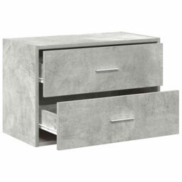 Berkfield Home Cabinet with 2 Drawers Concrete Grey 60x31x40 cm Engineered Wood - Size: 60 x 31 x 40 cm - thumbnail 5