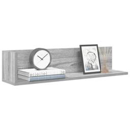 Berkfield Home Wall Shelves 2 pcs Grey Sonoma 75x16.5x16.5 cm Engineered Wood - thumbnail 1