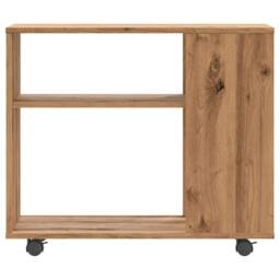 Berkfield Home Side Table Artisan Oak 70x35x55 cm Engineered Wood in Brown - Size: 70 x 35 x 55 cm - thumbnail 4
