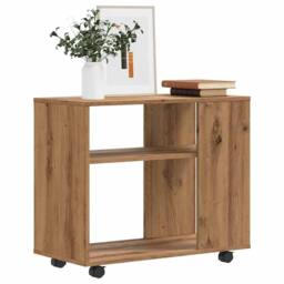 Berkfield Home Side Table Artisan Oak 70x35x55 cm Engineered Wood in Brown - Size: 70 x 35 x 55 cm