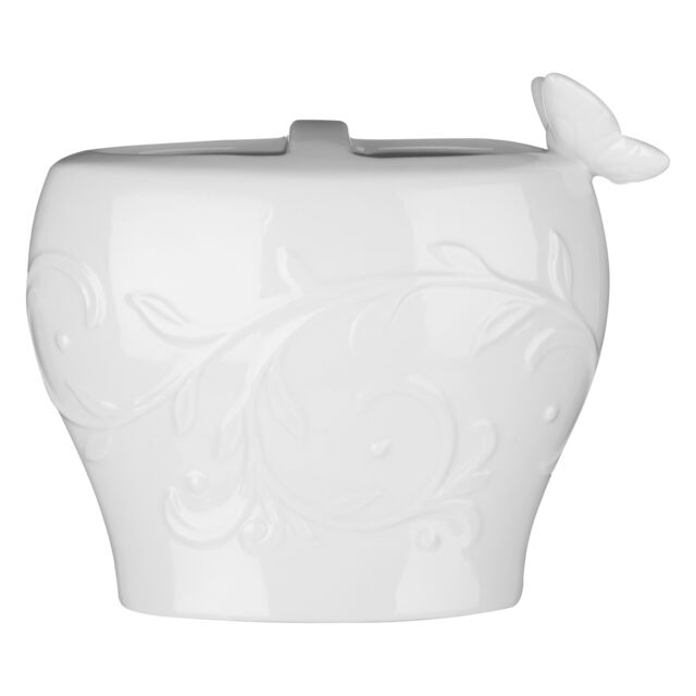 Orsina Edelle Toothbrush Holder, Non-Porous Porcelain in White - image 1