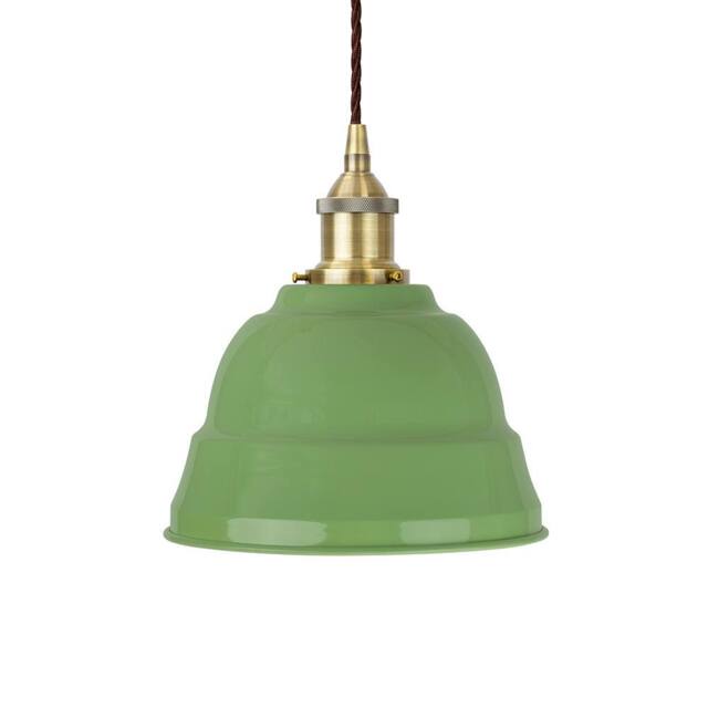 SE Home Mint Green Lincoln Pendant Light - Antique Brass - Brown Twisted - image 1