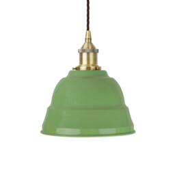 SE Home Mint Green Lincoln Pendant Light - Antique Brass - Brown Twisted - thumbnail 1