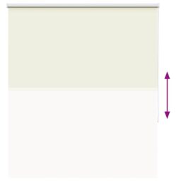 Berkfield Home Roller Blind Blackout Off-White 135x130 cm Fabric Width 131.6 cm Polyester in White - thumbnail 5