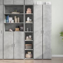 Berkfield Home Highboard Concrete Grey 30x41x185 cm Engineered Wood - Size: 30 x 41 x 185 cm - thumbnail 2