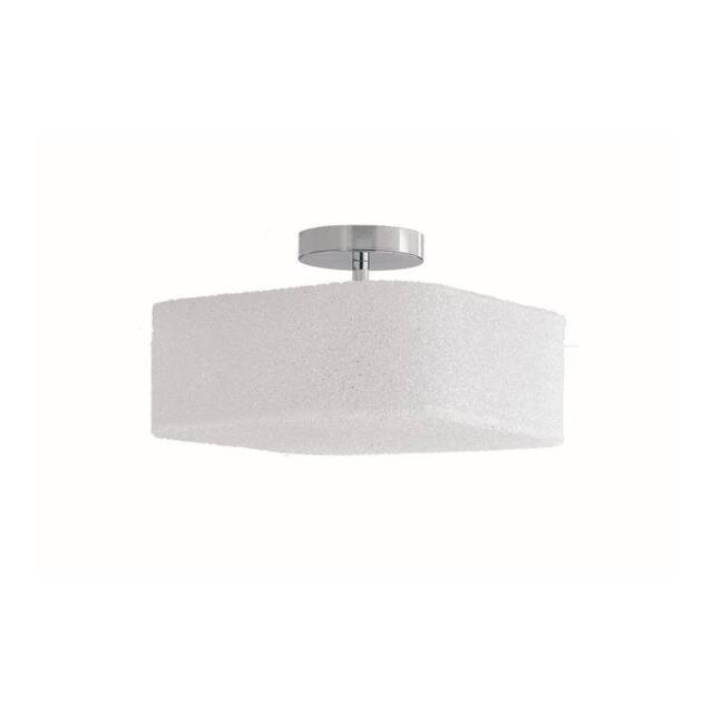 Netlighting DEA Cylindrical Semi Flush Ceiling Light White 32x32x25cm - Size: 32 x 32 x 25 cm