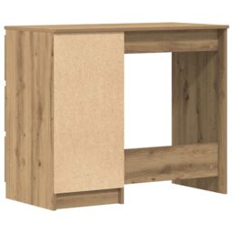Berkfield Home Desk Artisan Oak 90x45x76 cm Engineered Wood in Brown - Size: 90 x 45 x 76 cm - thumbnail 8