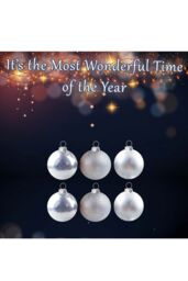 VFM e-Store Christmas Bauble Decoration Hanging Tree Ornament X 6 10cm Silver - thumbnail 3