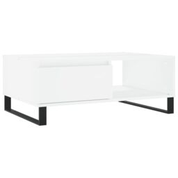 Berkfield Home Coffee Table White 90x60x35 cm Engineered Wood - Size: 90 x 60 x 35 cm - thumbnail 2