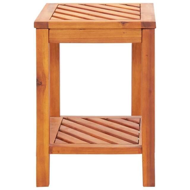 Berkfield Home Side Table Solid Acacia Wood 45x33x45 cm in Brown - Size: 45 x 33 x 45 cm - image 1