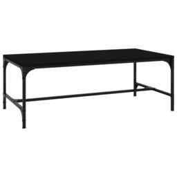 Berkfield Home Coffee Table Black 100x50x35 cm Engineered Wood - Size: 100 x 50 x 35 cm - thumbnail 1