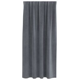 Berkfield Home Blackout Curtains with Top Tape 2 pcs Super Light Grey Velvet - thumbnail 4