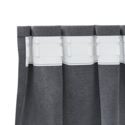 Berkfield Home Blackout Curtains with Top Tape 2 pcs Super Light Grey Velvet - thumbnail 5