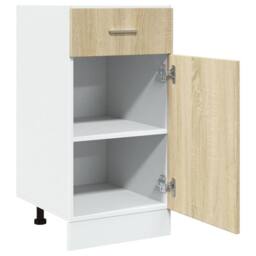Berkfield Home Durable Drawer Bottom Cabinet Lyon Sonoma Oak 40x46x81.5 cm Engin in Light Tan - thumbnail 5