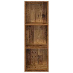 Berkfield Home TV Cabinet with Shelf Old wood 37 x 37 x 107 cm Engineered wood in Brown - thumbnail 7