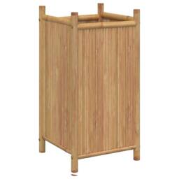 Berkfield Home Planter 40x40x80 cm Bamboo in Brown - Size: 40 x 40 x 80 cm - thumbnail 3