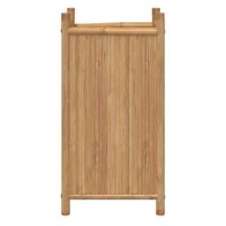 Berkfield Home Planter 40x40x80 cm Bamboo in Brown - Size: 40 x 40 x 80 cm - thumbnail 4