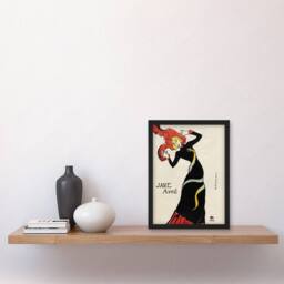 Artery8 Jane Avril Snake Dress Portrait Vintage Framed Wall Art Print Lautrec - Size: A4 - thumbnail 4