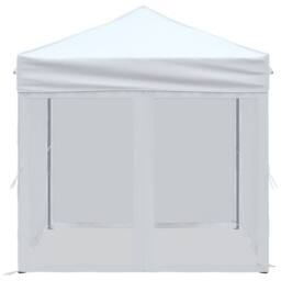 Berkfield Home Sturdy Folding Party Tent with Sidewalls White 2x2 m - thumbnail 4