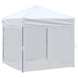 Berkfield Home Sturdy Folding Party Tent with Sidewalls White 2x2 m - thumbnail 3