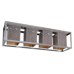 Netlighting Thomas Ceiling Spotlight Bar Silver Colored 4x E27 - thumbnail 2