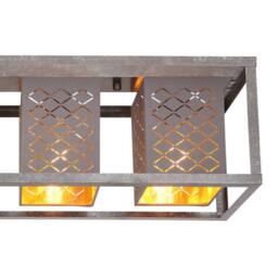 Netlighting Thomas Ceiling Spotlight Bar Silver Colored 4x E27 - thumbnail 3