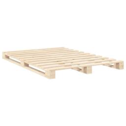 Berkfield Home Beautiful Bed Frame without Mattress with Headboard 140x200 cm So in Natural - thumbnail 7