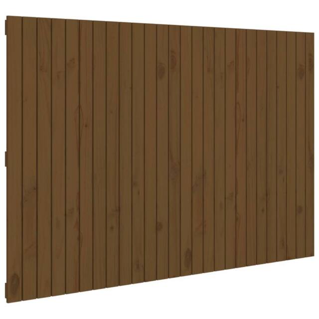Berkfield Home Wall Headboard Honey Brown 166x3x110 cm Solid Wood Pine - Size: 166 x 3 x 110 cm - image 1
