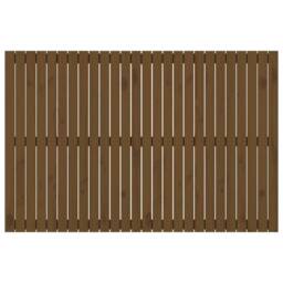 Berkfield Home Wall Headboard Honey Brown 166x3x110 cm Solid Wood Pine - Size: 166 x 3 x 110 cm - thumbnail 4