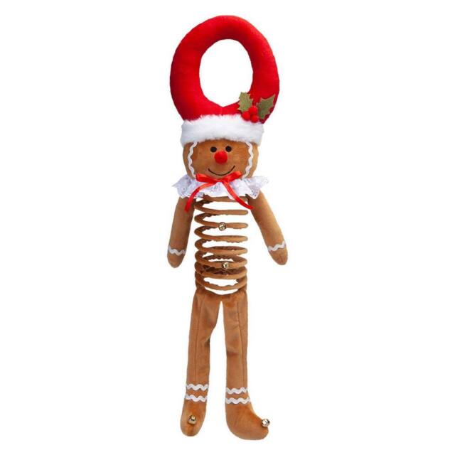 VFM e-Store Christmas Gingerbread Door Hannger Decoration 57cm x 23cm Red X 1 - Size: 57 cm x 23 cm - image 1