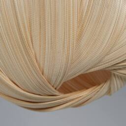 Lighting Collection 30Cm Natrual Round Bamboo Shade Lamp Shade in Beige - thumbnail 4