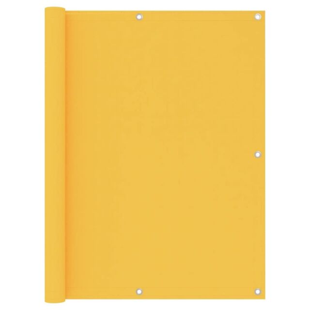 Berkfield Home Balcony Screen Yellow 120x300 cm Oxford Fabric - image 1
