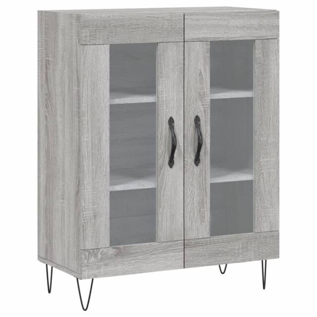 Berkfield Home Sideboard Grey Sonoma 69.5x34x90 cm Engineered Wood - image 1