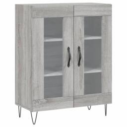 Berkfield Home Sideboard Grey Sonoma 69.5x34x90 cm Engineered Wood - thumbnail 1