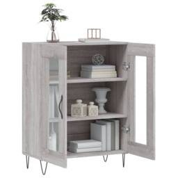 Berkfield Home Sideboard Grey Sonoma 69.5x34x90 cm Engineered Wood - thumbnail 4