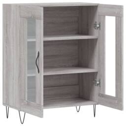Berkfield Home Sideboard Grey Sonoma 69.5x34x90 cm Engineered Wood - thumbnail 6