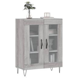 Berkfield Home Sideboard Grey Sonoma 69.5x34x90 cm Engineered Wood - thumbnail 3