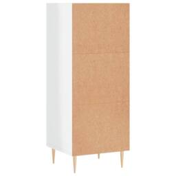 Berkfield Home Sideboard High Gloss White 34.5x32.5x90 cm Engineered Wood - thumbnail 6