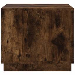 Berkfield Home Coffee Table Smoked Oak 51x50x44 cm Engineered Wood in Brown - Size: 51 x 50 x 44 cm - thumbnail 7