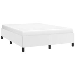 Berkfield Home Bed Frame White 135x190 cm Double Faux Leather - thumbnail 3