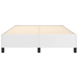 Berkfield Home Bed Frame White 135x190 cm Double Faux Leather - thumbnail 5