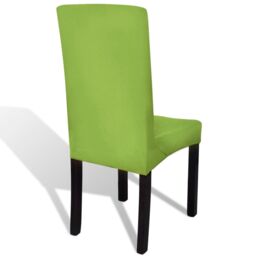 Berkfield Home Straight Stretchable Chair Cover 4 pcs Green - thumbnail 4