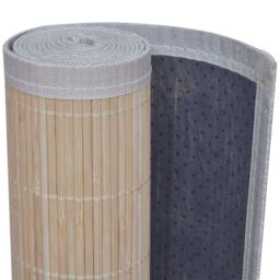 Berkfield Home Rectangular Natural Bamboo Rugs 2 pcs 120x180 cm in Beige - Size: 100 cm diameter - thumbnail 5