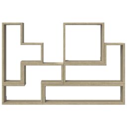 Berkfield Home Wall Shelf Sonoma Oak 96x12x64 cm Engineered Wood in Brown - Size: 96 x 12 x 64 cm - thumbnail 5