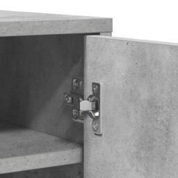 Berkfield Home Shoe Cabinet Concrete Grey 60x35x92 cm Engineered Wood - Size: 60 x 35 x 92 cm - thumbnail 8