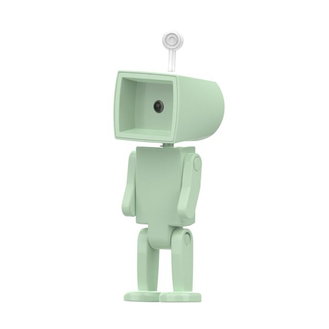 Leaper 3-in-1 Mini Square Robot Magnetic Night Light in Green - image 1