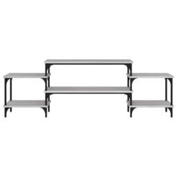 Berkfield Home TV Cabinet Grey Sonoma 157x35x52 cm Engineered Wood - Size: 157 x 35 x 52 cm - thumbnail 5
