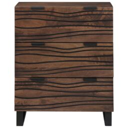 Berkfield Home Sideboard - 60x33.5x75 cm, made of solid mango wood in Brown - Size: 60x33.5x75 cm - thumbnail 3
