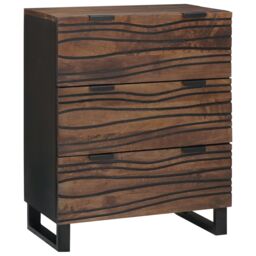 Berkfield Home Sideboard - 60x33.5x75 cm, made of solid mango wood in Brown - Size: 60x33.5x75 cm - thumbnail 1
