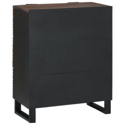 Berkfield Home Sideboard - 60x33.5x75 cm, made of solid mango wood in Brown - Size: 60x33.5x75 cm - thumbnail 5